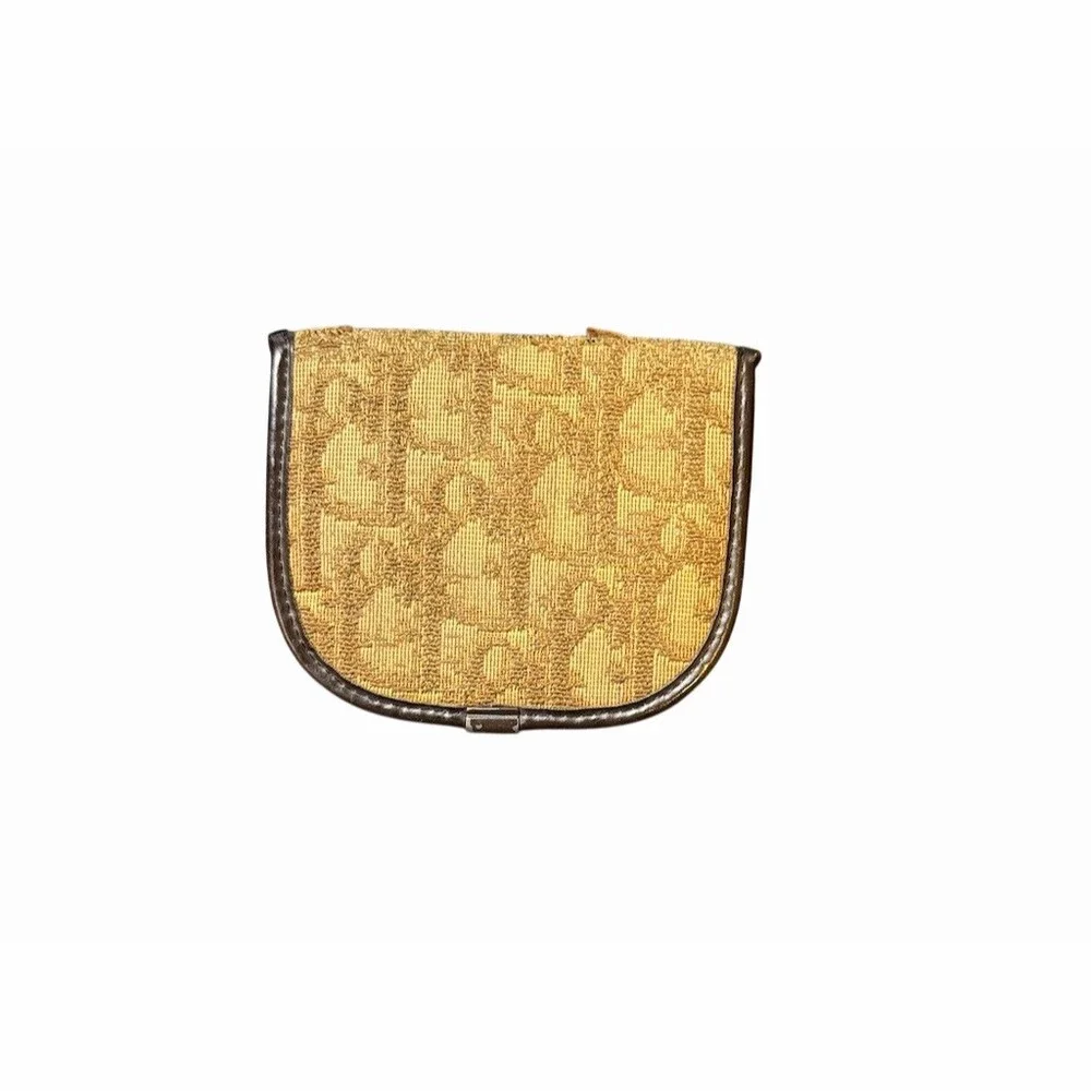 Christian Dior Brown Trotter Coin Snap Pouch